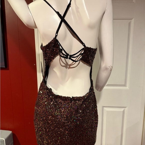 Sequin Spaghetti Strap Dress - Picture 3 of 5